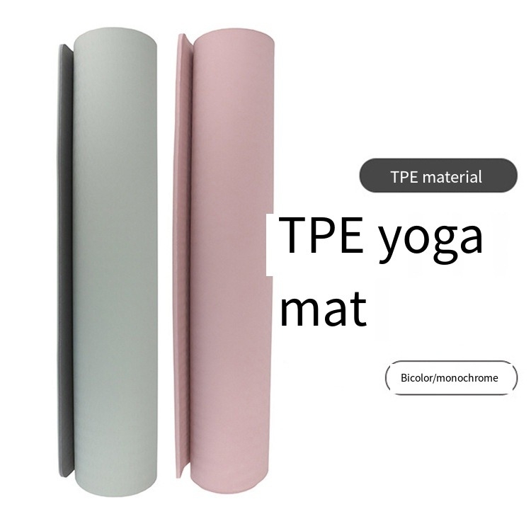 피라테스 및 요가용 분홍색 TPE 요가 매트 - 가볍고 미끄러지지 않는 - 사용자 지정 로고가 제공됩니다